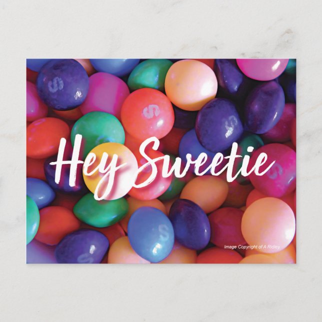 Carte postale Hey Sweetie (Devant)