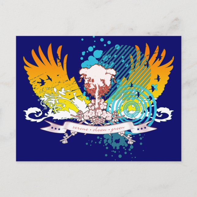 Carte Postale hi-fi tree. (Devant)