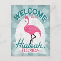 Hialeah Florida Flamant rose rose Retro
