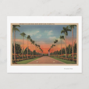 Carte Postale Hialeah, Floride - Miami Jockey Club Drive