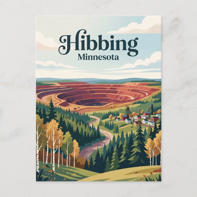 Carte Postale Hibbing, Minnesota (Devant)