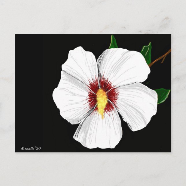 Carte postale Hibiscus (Devant)