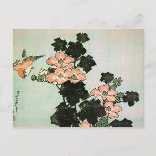 Carte Postale Hibiscus et Bruant