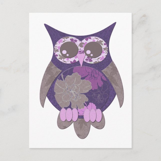 Carte postale Hibiscus Purple (Devant)