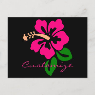 Carte Postale Hibiscus rose tropical Thunder_Cove