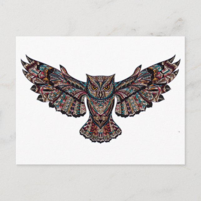 Carte Postale Hibou (Devant)