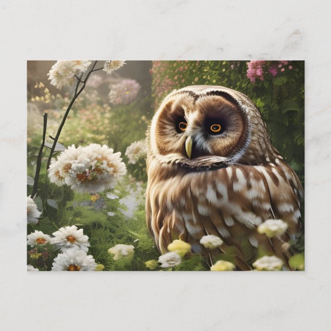 Carte Postale Hibou (Devant)