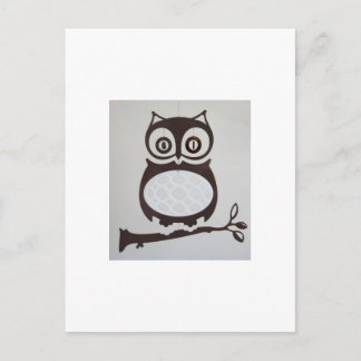 Carte postale hibou