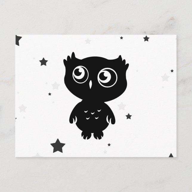 Carte Postale Hibou (Devant)
