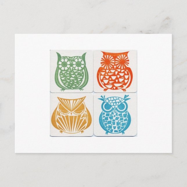 Carte Postale hibou5 (Devant)