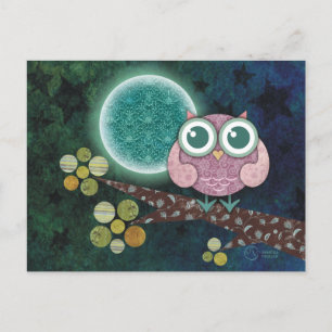 Carte Postale Hibou de minuit