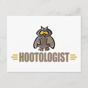 Carte Postale Hibou Drôle