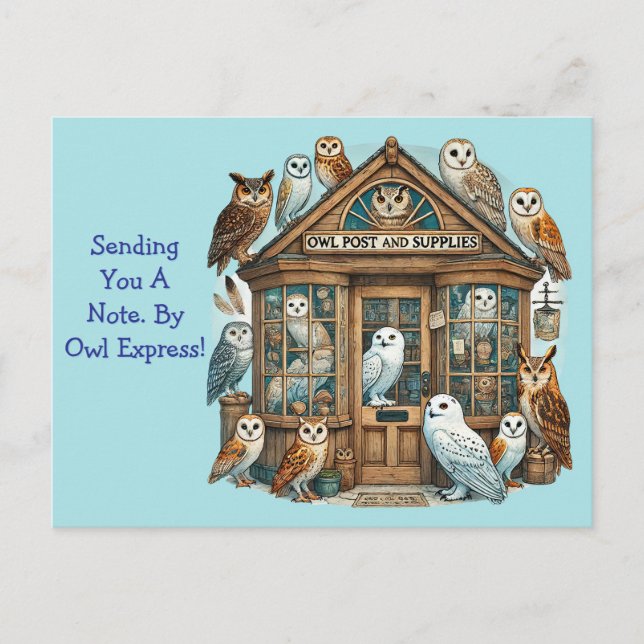 Carte Postale Hibou Express Générique  (Devant)