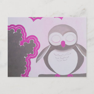 Carte Postale Hibou pour Erica