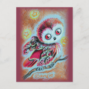 Carte Postale Hibou sage
