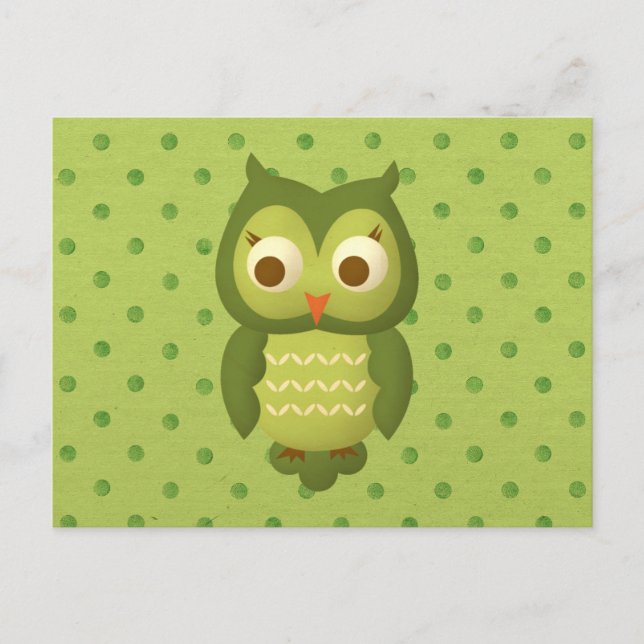 Carte Postale Hibou sage (Devant)