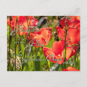 Carte Postale Hier kommt ganz viel Glück für Dich!