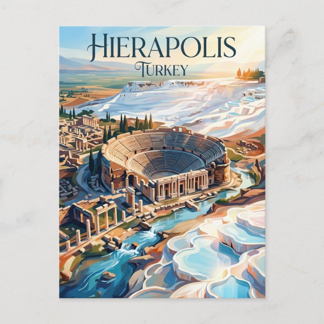 Carte Postale Hiérapolis Turquie (Devant)