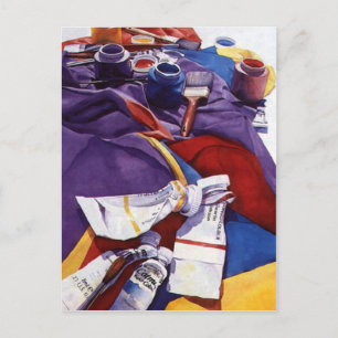 Carte Postale "Hiérarchie spectrale" Aquarelle Studio Artistes