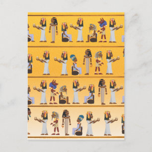 Carte Postale Hiéroglyphes d'Égypte