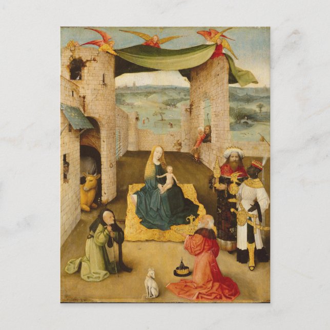 Carte Postale Hieronymus Bosch - L'Adoration Des Magi (Devant)