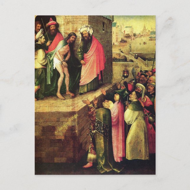 Carte Postale Hieronymus Bosch peinture art (Devant)