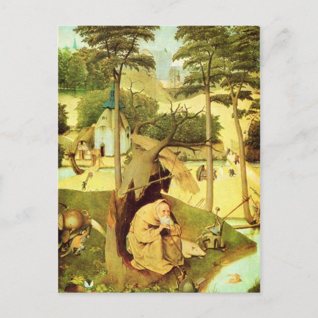 Carte Postale Hieronymus Bosch peinture art (Devant)