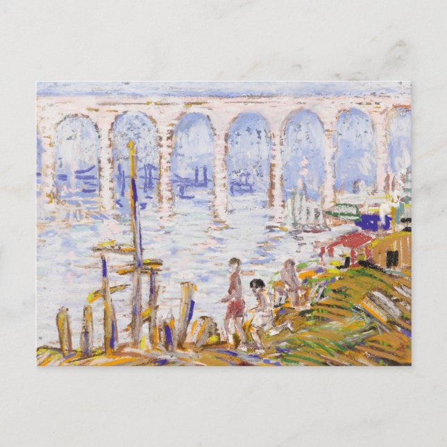 Carte Postale High Bridge Harlem | George Luks (Devant)