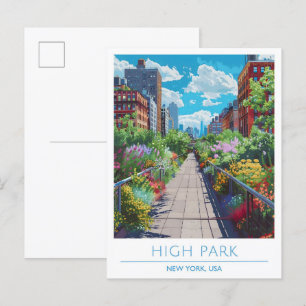 Carte Postale High Park New York USA Vintage voyage