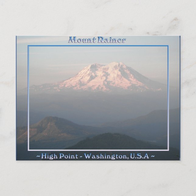 Carte Postale HIGH POINT Mount Rainier Washington (Devant)