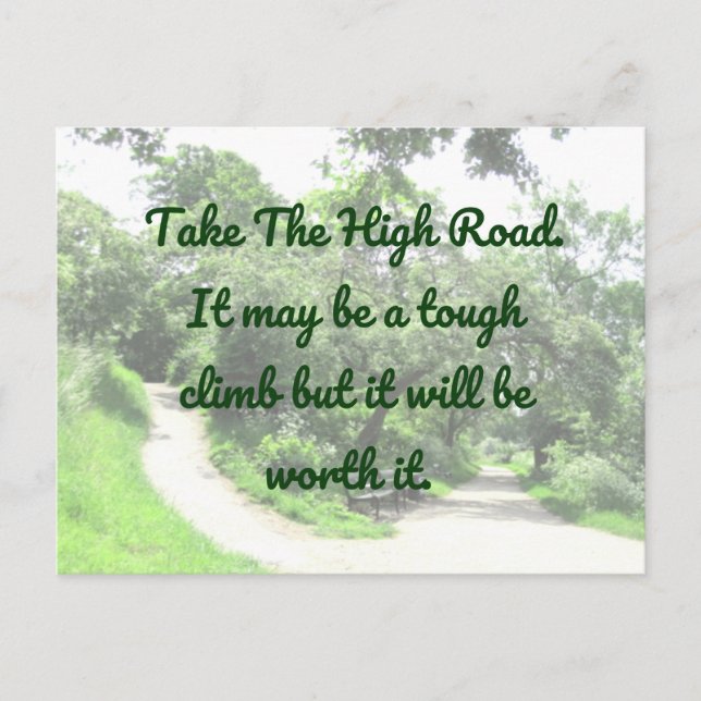 Carte postale High Road Motivation (Devant)