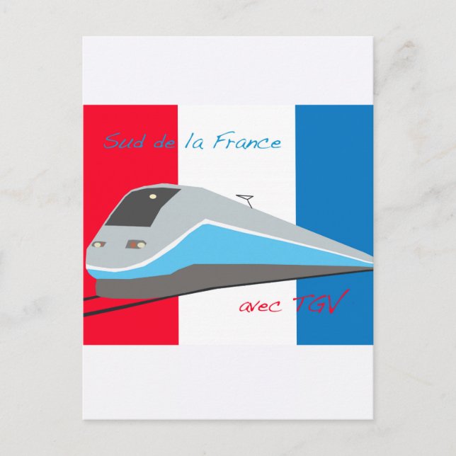 Carte Postale High Speed Rail Travel (Devant)