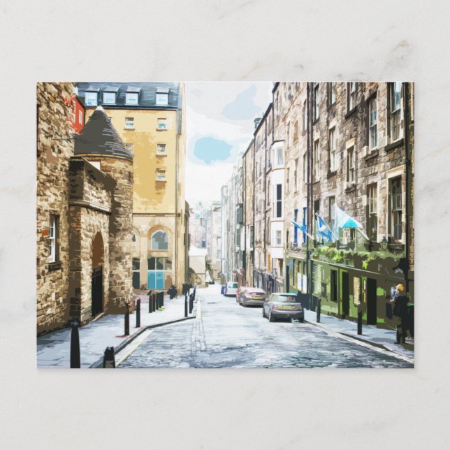 Carte Postale ็ High Street Edinburgh Road Alley (Devant)