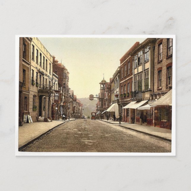 Carte Postale High Street, Guildford, Angleterre classique Photo (Devant)