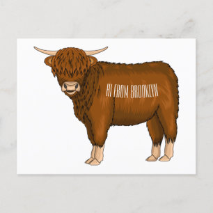 Carte Postale Highland cow
