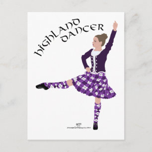 Carte Postale Highland Dancer Purple
