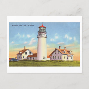 Carte Postale Highland Light sur Cape Cod Vintage voyage