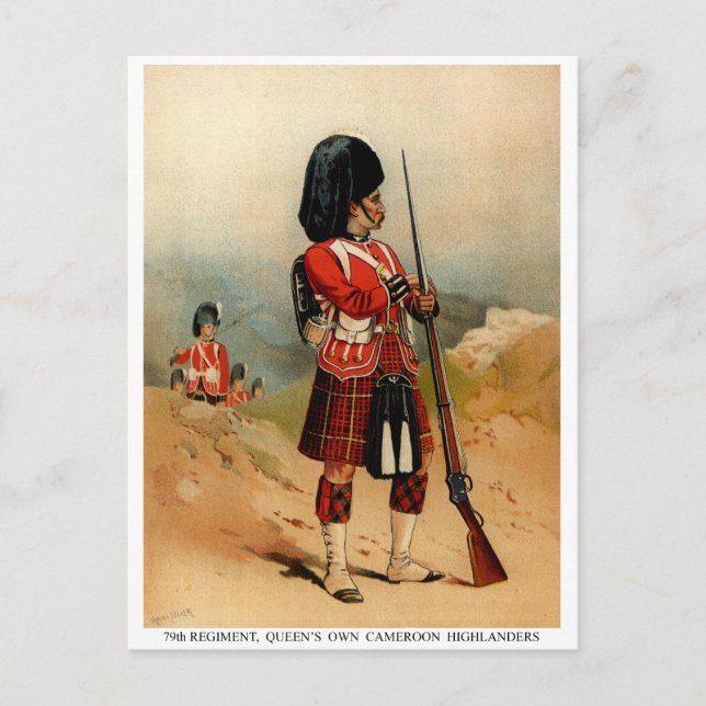 Carte Postale Highlanders du Queens Cameroun (Devant)