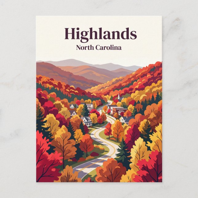 Carte Postale Highlands USA (Devant)