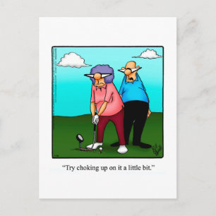 Carte postale Hilarious Golf Humour