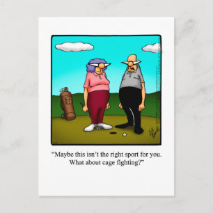 Carte postale Hilarious Golf Humour