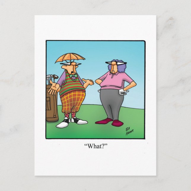Carte postale Hilarious Golf Humour (Devant)