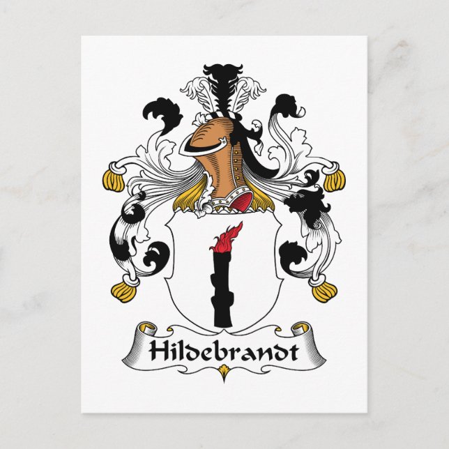 Carte Postale Hildebrandt Family Crest (Devant)