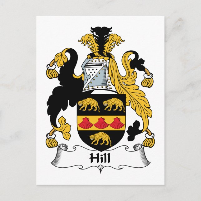 Carte Postale Hill Family Crest (Devant)