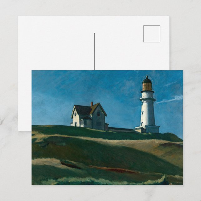Carte Postale Hill Lighthouse | Edward Hopper | (Devant / Derrière)