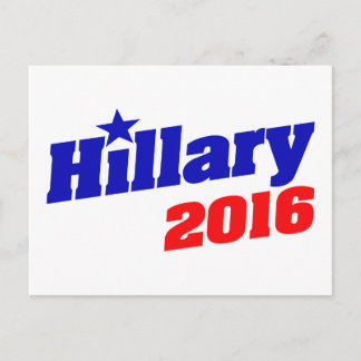 Carte Postale Hillary 2016