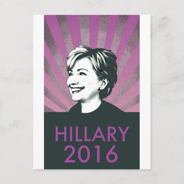 Carte Postale Hillary Clinton 2016 (Devant)