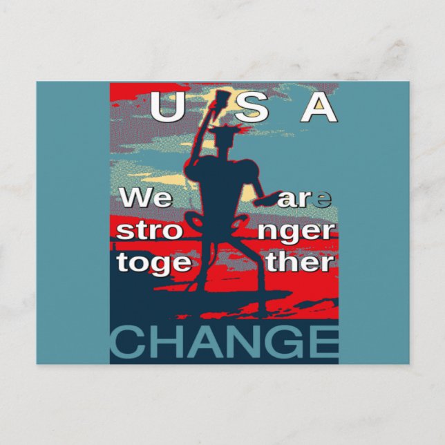 Carte Postale Hillary Clinton latest campaign slogan for 2016 (Devant)