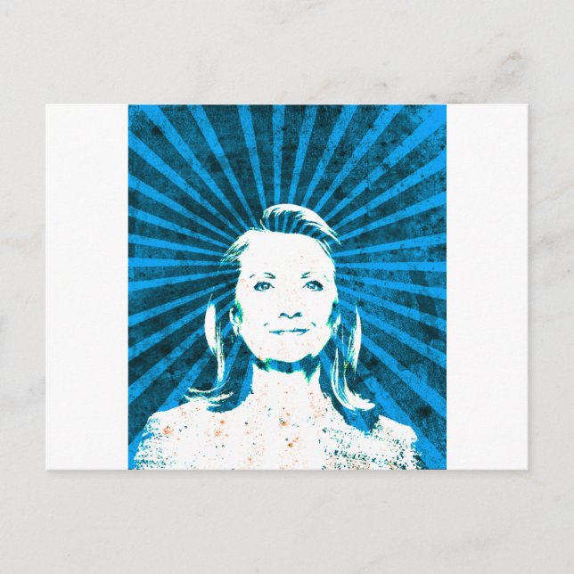 Carte Postale Hillary Clinton pour le président 2016 (Devant)