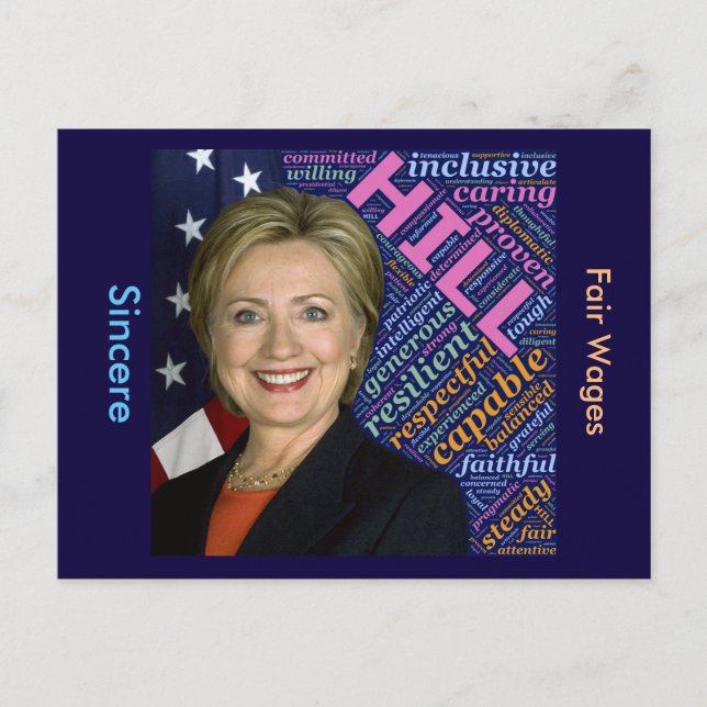 Carte Postale Hillary Clinton Pres (Devant)